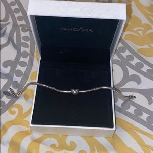 Pandora Charm Bracelet with Heart Charm